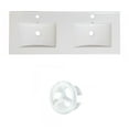 thumbnail image 1 of American Imaginations 25-in. W 1 Hole Ceramic Top Set In White Color - Overflow Drain Incl. AI-21012, 1 of 1
