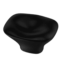 Liberty P38558C-FB 1 3/16" Pillowed Square Cabinet Knob Matte Black