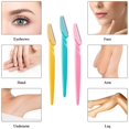 thumbnail image 5 of Eyebrow Razor, 12Packs Makeup Tools Portable Shavers Trimmers Facial Hair Knife Remover(Random Color), 5 of 5