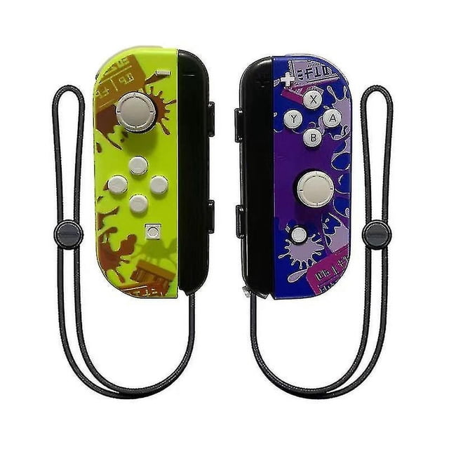 Mango de juego Compatible con Ns Switch Joycon, mango de juego inalámbrico Bluetooth, mango izquierdo y derecho Ns con cuerda de mano