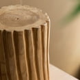 thumbnail image 5 of A&B Home Teak Wood Tree Stump Pedestal Stand Set - Set of 2 Size Wooden Tree Stump Stand, Garden Plant Stand, Living Room Garden Balcony Plant Stand, Large: 8" x 8" x 10", Small: 8" x 8" x 8", 5 of 5