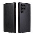 thumbnail image 1 of Flip Leather Case for Samsung Galaxy S25 Ultra - Top & Bottom Opening Design - Full Protection - Multiple Color Options (Black,for Galaxy S25 Ultra), 1 of 6