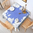 thumbnail image 4 of Floral Square Tablecloth 42x42in(107x107cm) – Waterproof Polyester Printed Table Cover, Wrinkle Resistant & Washable for Kitchen Dining Picnic Party Decor, Thanksgiving,Christmas, Spring,Flower, 4 of 6