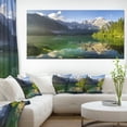 thumbnail image 1 of Lac de Montagne Vert dans les Alpes - Impression sur Toile Paysage, 1 of 3