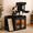 Black, variant on Rayocon Cat Tree with Litter Box Enclosure, Hidden Cat Litter Box Furniture with LED Light, Sisal Scratching Board, Storage Cabinet, Black