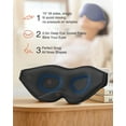 thumbnail image 4 of NestE Sleep Mask for Side Sleeper, Eye Mask for Sleeping Women Men, 3D Contoured Cup No Eye Pressure 100% Light Blocking Sleeping Mask with Adjustable Strap Night Blindfold Flight, Travel, Nap, Blue, 4 of 13