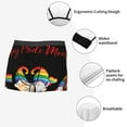 thumbnail image 3 of Yiaed Lgbt Gnome Print Men's Soft Cotton Boxer Shorts Breathable Boxers Underwear Moisture-Wicking Underwear Stretch Boxer Briefs for Man-XX-Large, 3 of 5
