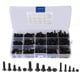 thumbnail image 1 of Juego de 460 tornillos con cabeza hexagonal, tuercas de cabeza plana negras, acero al carbono, combinación en caja M3 M4 M5, 1 of 10