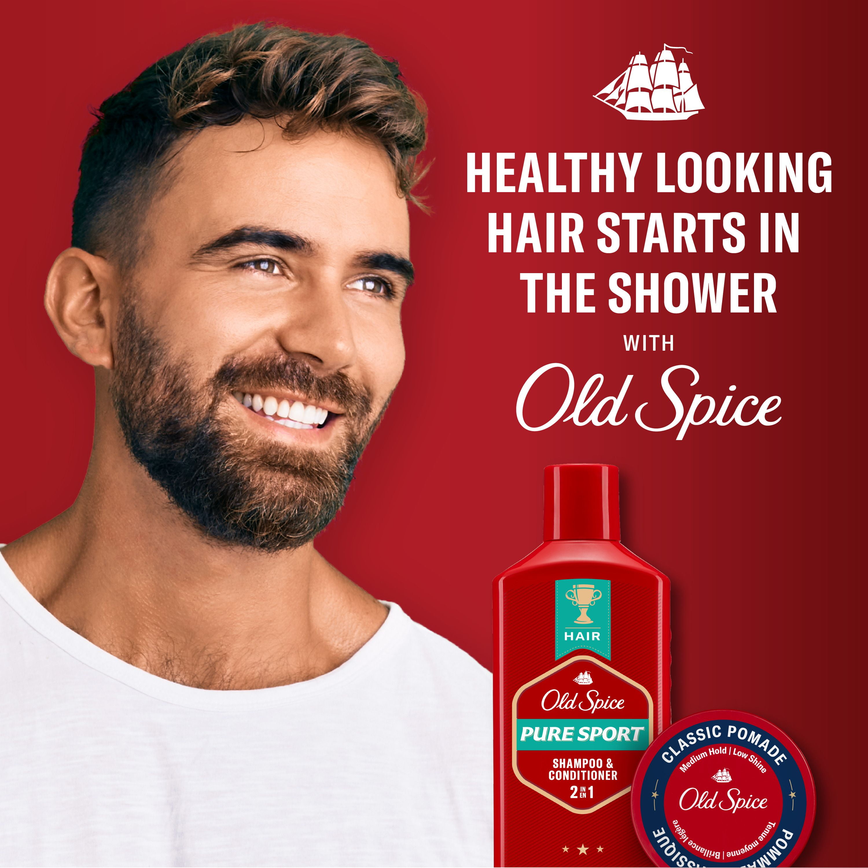 Old Spice Pure Sport 2in1 Shampoo and Conditioner for Men