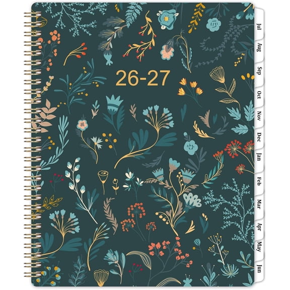 Planner 2026-2027 - Academic Planner 2026-2027, Planner Weekly and Monthly, Jul 2026 - Dec 2027, 8.5" x 11" Planners Calendar with Tabs & Pocket, Flexible Cover, Twin-Wire Binding$$Office