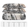 thumbnail image 2 of 3 Pcs Soft Bedding Set, Includes 1 Duvet Cover with Zipper And 2 Pillow,Shams Vintage Guitar With Wings Queen(90"×90"), 2 of 8