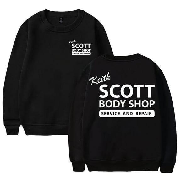 Merch Keith Scott Body Shop One Tree Hill Crewneck Long Sleeve Streetwear Women Men Pullover Sweatshirt