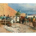 thumbnail image 2 of Edwin Lord Weeks 24x20 Gold Ornate Framed and Double Matted Museum Art Print Titled - Persian Cafe - the Pottery Seller, 2 of 4
