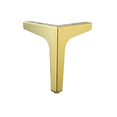thumbnail image 1 of Pata Mueble Dorada Clasica 13 Cm Alta 4 Pz Reforzada Tacon Escuadra MHM Pata Para Mueble Clasica Dorada  de 13 cm de Alto, 1 of 3