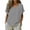 Black, variant on Womens Summer Tops Casual Loose Striped Short Sleeve Crew Neck Pullover Top