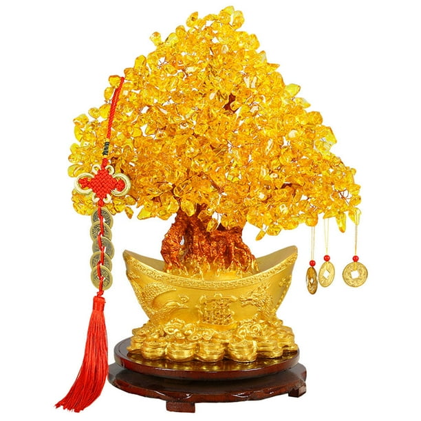 ColoMX Adorno de escritorio de árbol de cristal