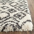 thumbnail image 3 of Safavieh Belize Shag 2'3" X 7' Power Loomed Rug in Ivory and Charcoal, 3 of 3