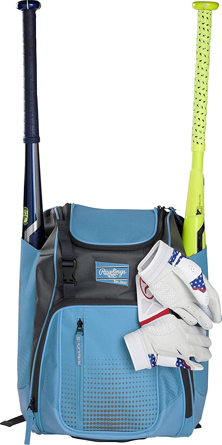 Baseball Backpack, Columbia Blue 