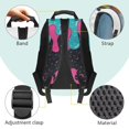thumbnail image 4 of Yspwyqan Baseball Bow Backpack for Teens Girls, Ice Cream Drip 17 Inch Large Capacity Laptop Backpack, Side Pockets, Adjustable Straps for High School College, 4 of 7