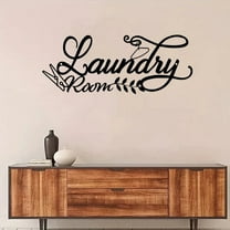 HELLOYOUNG 15.3 inch  "Laundry Room" Metal Sign Home Decoration wall decoration suitable for Bathroom/apartment Housewarming Gift Modern and simple