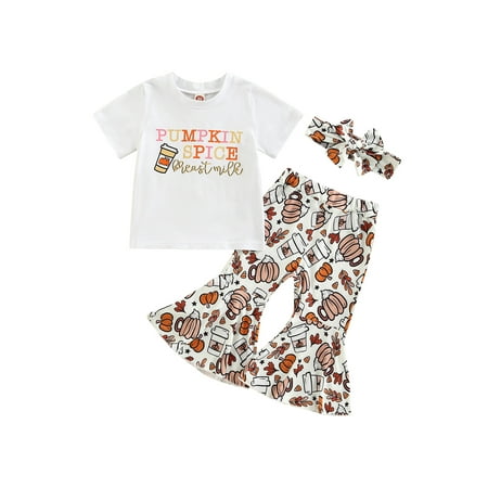 

Toddler Baby Girls Black Short Sleeve T Shirt Tops Camouflage Flared Pants Bell Bottom