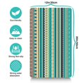 thumbnail image 4 of Boho Retro Floral Pet Feeding Mat-Abstract Art Pattern Absorbent Pet Placemat for Food and Water Bowl, with Waterproof Rubber Backing, Quick Dry Water Dispenser Mat for Dog and Cat (12"x20"), 4 of 6