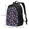thumbnail image 5 of Fuzoiu Christmas Critters Delight Print USB Backpack with Charging Port,Laptop Backpack,Business Travel Durable Laptops Backpack, for School, Work, Travel & Outdoor Activities, 5 of 7