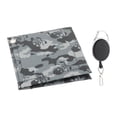 thumbnail image 1 of jinwen Ball Cleaning Cloth with Retractable Keychain Buckle 4.3 "x 4.3" Microfiber Golf Grey, 1 of 9