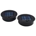 thumbnail image 2 of 4PCS Garden Light Solar Top Replacement Round Box, Solar Replacement Top of Solar Lantern Battery Box, Waterproof Round Solar Panel Lights, 2 of 9
