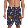 thumbnail image 3 of Lsque Galaxy Mens Sleep Pajama Shorts,Short Pajama Pants, Cotton Ultra-Soft Knit-XX-Large, 3 of 9
