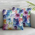 thumbnail image 3 of Autua Cute Cat Graphic Decorative Throw Pillow Cover for Home Couch Living Room Bed Sofa - Printed on Both Sides - Short Plush Material - Invisible Zipper - Home Decor Pillowcase 1PC 12x12in, 3 of 5