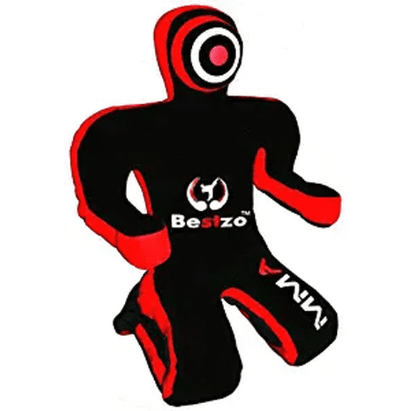 Bestzo MMA Grappling Dummy Brazilian Jiu Jitsu Dummy Wrestling Grappling BJJ Dummy Black, Judo Punching Bag Throwing Dummy for Karate, Boxing Training Canvas 70'