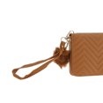 thumbnail image 5 of Unique Bargains 1 Pc Coin Purse Wallet Portable W-Shaped Corrugated Plush Ball Zipper Coin Purse Pouch Brown, 5 of 5