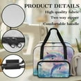 thumbnail image 5 of ZIATUBLE Sea Dolphins Sewing Machine Storage Case Rainbow Traveling Bag with Zipper Portable Sewing Machine Handbag Easy to Clean Sewing Machine Storage Bag Zips Open Completely, 5 of 7