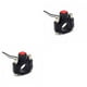 thumbnail image 3 of Riwesomey Botón de interruptor de motocicleta de buen aspecto para una amplia compatibilidad, interruptor de retroadaptación de piezas de negro 2piezas, 3 of 6