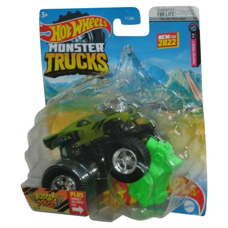 Hot Wheels Monster Trucks Twisted Tredz 6/7 (2022) Rodger Dodger Toy Truck 63/75 - (Minor Wear)