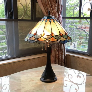 Chloe Lighting Tiffany Style 2-light Antique Dark Bronze Table Lamp