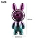 thumbnail image 4 of High Quality Fan 1 Set Blue Gradient Charging Cable Electroplating Handheld, 4 of 9