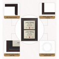 thumbnail image 4 of Double Diploma Frames 14x20 for Two 8.5x11 Diplomas Certificates Degrees Documents Cherry Color Golden Rim for Dual Diploma Certificate Document Frame for Two 8.5x11 Inch with Mat, 4 of 7