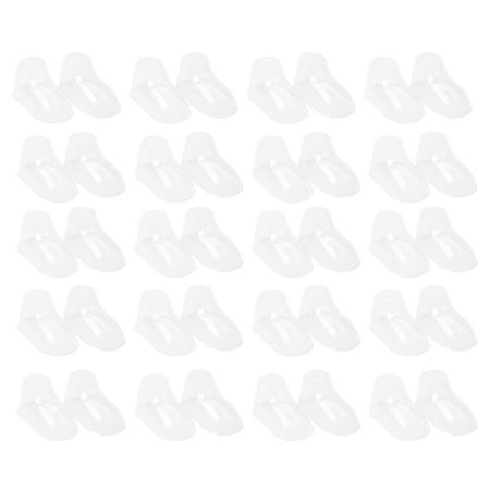 

Askfic Baby Feet Molds 100 Clear Feet Display Holder for Toddler Shoes & Socks - Store & Home Use 3.54 X1.77 X1.97