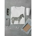 thumbnail image 3 of Cool Watercolor Zebra T-Shirt Men -Image by Shutterstock, Male Large, 3 of 4