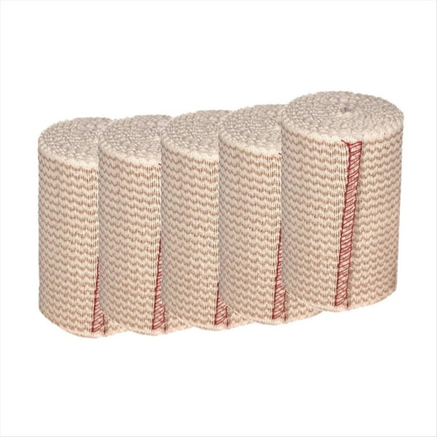 5 Rollos de Vendaje Elástico: Vendaje de Compresión con Automático y Clips Adicionales, Vendaje Sin Látex para Deportes,B