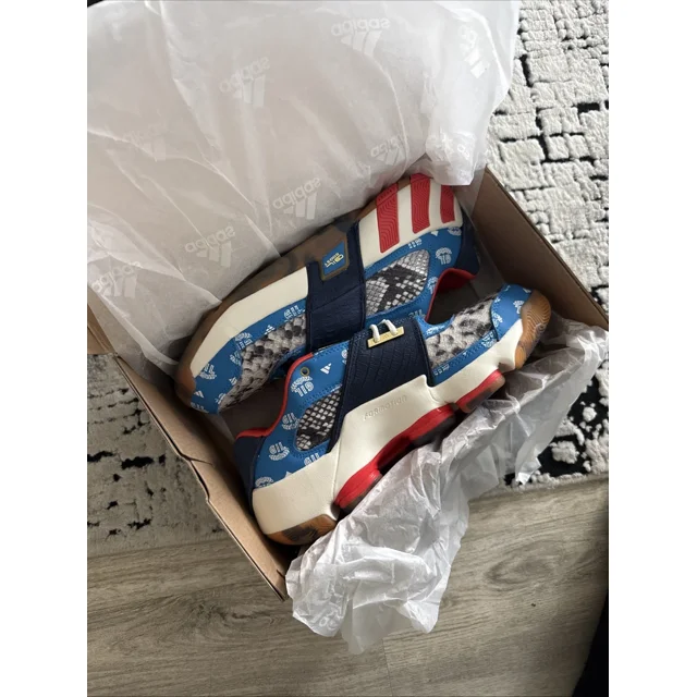 Ad-id-as Agent Gil Restomod Red White Blue USA Basketball Shoes GY6483 Mens SZ 8.5