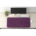 thumbnail image 2 of Ethnic Computer Mouse Pad, Boho Culture Effects Geometric Style Creative Pattern, Rectangle Non-Slip Rubber Mousepad X-Large, 35" x 15" Gaming Size, Purple Magenta and Plum, by Ambesonne, 2 of 2
