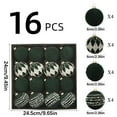 thumbnail image 3 of YFTDEF 16 Pcs Velvet Christmas Balls, 2.36 Inch Flocked Ornaments Plastic Decorative Hanging Ornaments for Tree Decoration, Ideal for Holiday Decor and Festive Celebrations, Green, 3 of 3
