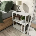 thumbnail image 3 of Furniture of America Brooks Adult Open Display Shelf Bookcase, 3-Tier 27-inch Shelves, White, 3 of 14