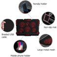 thumbnail image 4 of COOLCOLD 15.6"-17.3" Laptop Cooling Pad with 6 Quiet Fans 2 USB Port- Laptop Cooler for Notebook Gaming Fan Stable Stand - Portable Ultra Slim Laptop Cooling Pad - Switch Control Fan Speed Function, 4 of 8