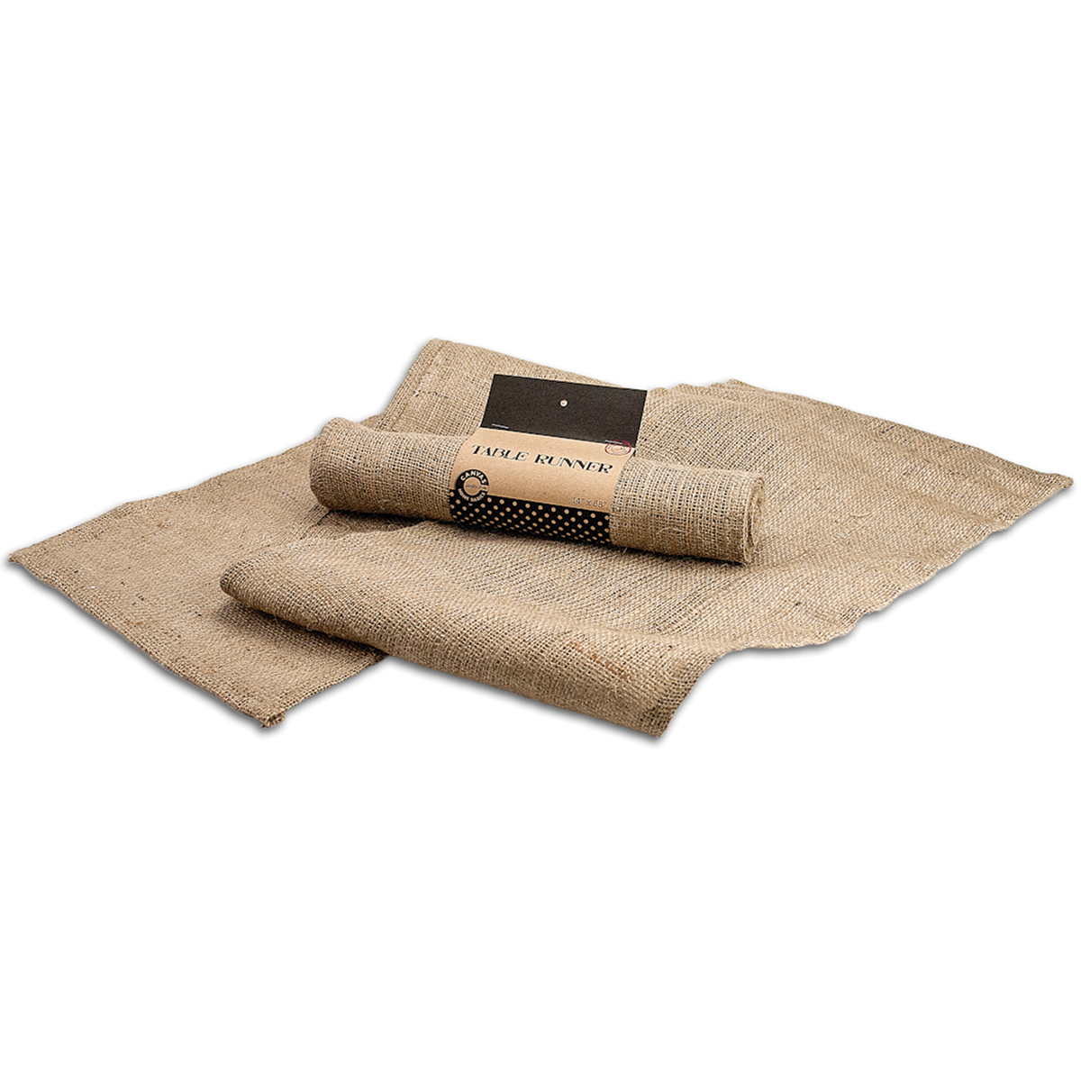 Burlap Table Runner 14"X58"-Natural, Pk 3, Canvas Corp - image 2 of 2