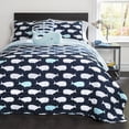thumbnail image 1 of Juego de 5 piezas de colcha Lush Decor Ballena azul marino completo, 1 of 2