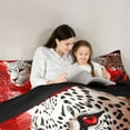 thumbnail image 5 of Castle Fairy Twin 2-Piece Animal Cheetah Floral Rose Comforter Set, 5 of 8